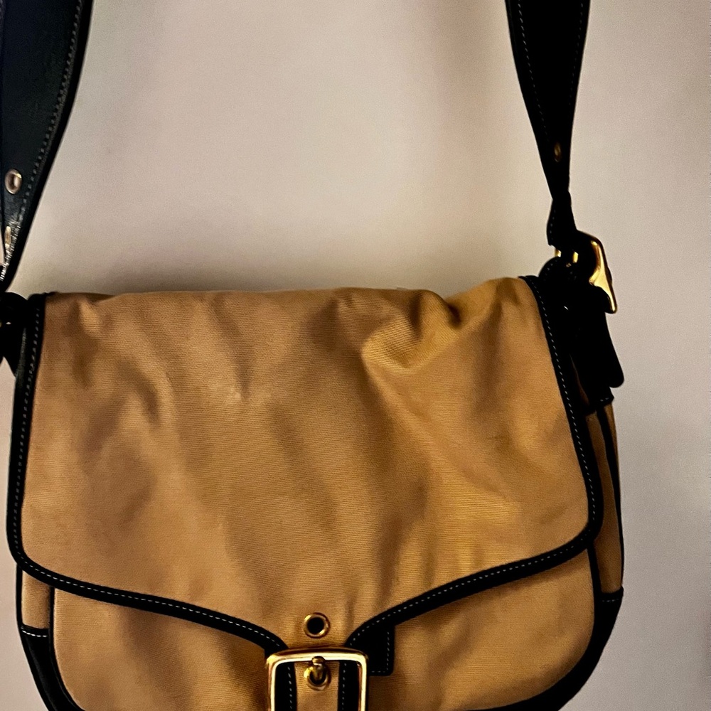 Tan Leather Shoulder Bag coach